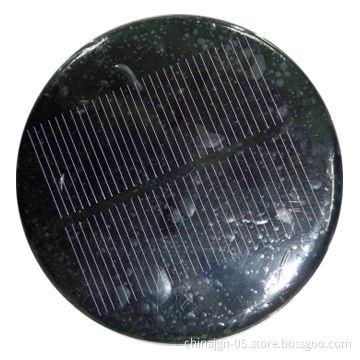 2V/55mA Round Epoxy Resin Solar Panel for Solar Lawn Lamp and Solar LED Ground Light